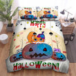 Halloween Cute Kitties Happy Halloween Bed Sheets Spread Duvet Cover Bedding Sets