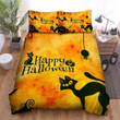 Spider, Halloween, Happy Halloween Eyes Art Bed Sheets Spread Duvet Cover Bedding Sets