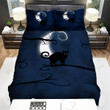 Halloween Cat Silhouette In The Night Bed Sheets Spread Duvet Cover Bedding Sets