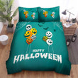 Spider, Halloween, Spider Web And Balloons Bed Sheets Spread Duvet Cover Bedding Sets