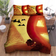 Spider, Halloween, Spider Web And Pumpkin Bed Sheets Spread Duvet Cover Bedding Sets