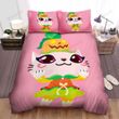 Halloween Pumpkin Meow Illustration Bed Sheets Spread Duvet Cover Bedding Sets