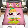 Halloween Pumpkin Meow Illustration Bed Sheets Spread Duvet Cover Bedding Sets
