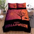 Spider, Halloween, Spider Web On The Tree Bed Sheets Spread Duvet Cover Bedding Sets