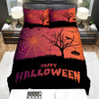 Spider, Halloween, Spider Web On The Tree Bed Sheets Spread Duvet Cover Bedding Sets
