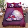 Halloween Skull With Sharp Tusks Bed Sheets Spread Duvet Cover Bedding Sets