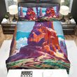Halloween Skull Mountain Art Painting Bed Sheets Spread Duvet Cover Bedding Sets