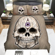Halloween Skull With The Third Eye Bed Sheets Spread Duvet Cover Bedding Sets