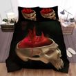Halloween Skull With Blood Illustration Bed Sheets Spread Duvet Cover Bedding Sets