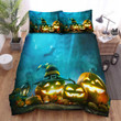 Halloween Jack-O-Lantern The Trio Bed Sheets Spread Duvet Cover Bedding Sets