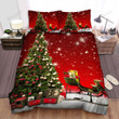 Red Sky Of  The Christmas Tree Bed Sheets Spread Duvet Cover Bedding Sets