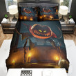 Halloween Jack-O-Lantern Climbing Through The Window Bed Sheets Spread Duvet Cover Bedding Sets