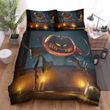 Halloween Jack-O-Lantern Climbing Through The Window Bed Sheets Spread Duvet Cover Bedding Sets