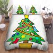 Blue Sock On The Christmas Tree Bed Sheets Spread Duvet Cover Bedding Sets