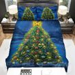 Crown On Giant Christmas Tree Bed Sheets Spread Duvet Cover Bedding Sets