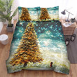She Looking At Giant Christmas Tree Bed Sheets Spread Duvet Cover Bedding Sets