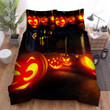 Halloween Jack-O-Lantern Funny Faces Bed Sheets Spread Duvet Cover Bedding Sets