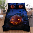 Halloween Evil Jack-O-Lantern In The Garden Bed Sheets Spread Duvet Cover Bedding Sets