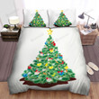 Completed Decoration Christmas Tree Bed Sheets Spread Duvet Cover Bedding Sets