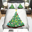 Completed Decoration Christmas Tree Bed Sheets Spread Duvet Cover Bedding Sets