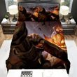Halloween Jack-O-Lantern With Gatling Gun Bed Sheets Spread Duvet Cover Bedding Sets