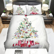 Teddy Bear On Top The Christmas Tree Bed Sheets Spread Duvet Cover Bedding Sets