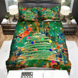Spraying The Christmas Tree Art Bed Sheets Spread Duvet Cover Bedding Sets