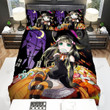 Halloween, Witch, Nibbling Her Candy On A Pumpkin Bed Sheets Spread Duvet Cover Bedding Sets