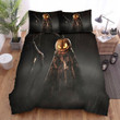 Halloween Creepy Jack-O-Lantern In An Old Cloak Bed Sheets Spread Duvet Cover Bedding Sets