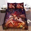 Halloween, Witch, They Have Scary Pets Witch Bed Sheets Spread Duvet Cover Bedding Sets