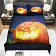 Halloween Jack-O-Lantern Smiling With Sharp Teeth Bed Sheets Spread Duvet Cover Bedding Sets