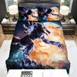 Halloween Werewolf With Electric Power Art Painting Bed Sheets Spread Duvet Cover Bedding Sets