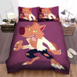 Halloween Cartoon Werewolf In White Shirt Bed Sheets Spread Duvet Cover Bedding Sets