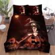 Halloween, Witch, The Naughty Smile Beside Books Bed Sheets Spread Duvet Cover Bedding Sets