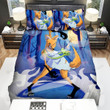Halloween Cartoon Werewolf Girl Transformation Bed Sheets Spread Duvet Cover Bedding Sets