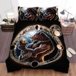 Halloween Creepy Werewolf Holding A Skull Bed Sheets Spread Duvet Cover Bedding Sets