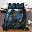 Halloween Werewolf On Top Of A House Bed Sheets Spread Duvet Cover Bedding Sets
