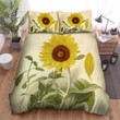 Sunflower Vintage Art Bed Sheets Spread  Duvet Cover Bedding Sets