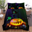 Halloween, Witch, She Has Green Skin Bed Sheets Spread Duvet Cover Bedding Sets