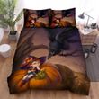 Halloween, Witch, Small Witch Black Crow Bed Sheets Spread Duvet Cover Bedding Sets
