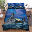 Frigate, Battle In The Ocean Art Bed Sheets Spread Duvet Cover Bedding Sets