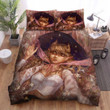 Halloween, Witch, Junior Witch Lying Art Bed Sheets Spread Duvet Cover Bedding Sets