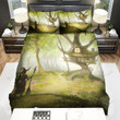 Halloween, Witch, Toward Her House Bed Sheets Spread Duvet Cover Bedding Sets