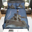 Frigate, Thunder At Sea Bed Sheets Spread Duvet Cover Bedding Sets