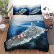 Frigate, Italian Navy Ship Bed Sheets Spread Duvet Cover Bedding Sets