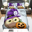 Halloween Owl Happy Halloween For Witch, Bed Sheets Spread Duvet Cover Bedding Sets