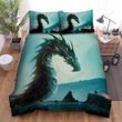 Sea Monster, The Dragon And Warrior Bed Sheets Spread Duvet Cover Bedding Sets