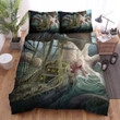 Sea Monster, The Frigate And Giant Octopus Bed Sheets Spread Duvet Cover Bedding Sets