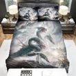 Sea Monster, Hydra In The Storm Bed Sheets Spread Duvet Cover Bedding Sets