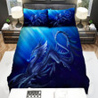 Sea Monster, Artwork Of Blue Dragon Bed Sheets Spread Duvet Cover Bedding Sets
